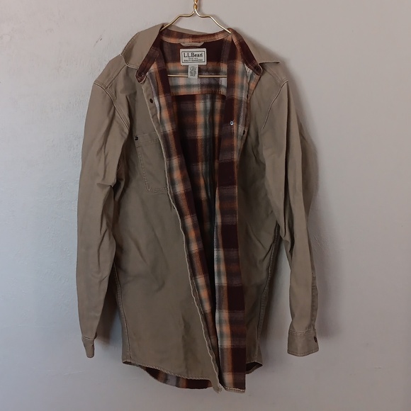 L.L. Bean Mens Large Tall Canvas Cotton Jacket - Picture 7 of 7